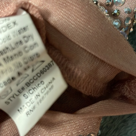 Pink 💎 Rhinestone Banjul Dress (S) - Picture 4 of 6